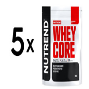 (4500 g, 29,01 EUR/1Kg) 5 x (Nutrend Whey Core, Strawberry - 900g)