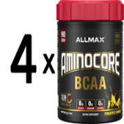 (3780 g, 73,97 EUR/1Kg) 4 x (AllMax Nutrition Aminocore BCAA, Pineapple Mango -