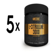 (1170 g, 126,93 EUR/1Kg) 5 x (5% Nutrition L-Citrulline 3000 - Core Series, Unf