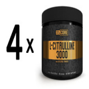(936 g, 127,81 EUR/1Kg) 4 x (5% Nutrition L-Citrulline 3000 - Core Series, Unfl