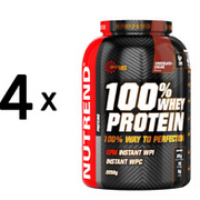 (9000 g, 25,32 EUR/1Kg) 4 x (Nutrend 100% Whey Protein, Chocolate Cocoa - 2250g