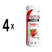 (4000 g, 26,00 EUR/1Kg) 4 x (ProFuel V-Protein Classic (1000g) Strawberry)