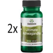 2x Swanson, Ultimate Ashwagandha, 250mg, 60 Veg. Kapseln