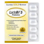 California Gold Nutrition, LactoBif 5 Probiotika, 5 Milliarden KBE, 10 Kapseln