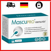 Mascupro® Fertilität Mann | Vegan | Fruchtbarkeit + Spermienproduktion | 60 Kaps