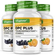 240  - 720 Kapseln OPC + Vitamin C - mit 450mg Traubenkernextrakt 50% OPC