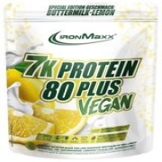 IronMaxx 7K Vegan Protein 80 Plus, 500 g Beutel, Buttermilch Zitrone