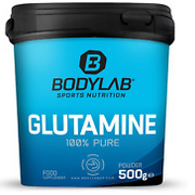 Bodylab24 Glutamin Powder 500g, 100 Portionen, L-2-Aminoglutarsäure Pulver