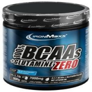 IronMaxx 100% BCAAS + Glutamine Zero, 500g Dose, Blue Raspberry