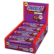 Snickers Hi-Protein Bar Peanut Brownie, 12 x 50 g Riegel, Milk Chocolate