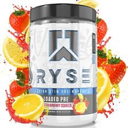 Ryse Loaded Pre Strawberry 417g 10/25 + Project Blackout 120 Cap 04/24