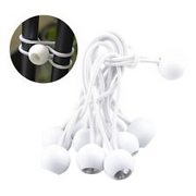 Praktisch Elastisches Seil Bungee Ball Riemen Weiß 20/50 Stück 9 G/Stück
