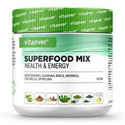 Superfood-Mix - 420g Pulver - Moringa, Spirulina, Chlorella, Gerstengras Vegan