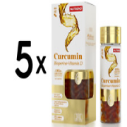 (300 g, 314,78 EUR/1Kg) 5 x (Nutrend Curcumin + Bioperine + Vitamin D - 60 caps