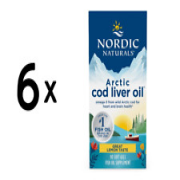 (540 g, 264,49 EUR/1Kg) 6 x (Nordic Naturals Arctic Cod Liver Oil, 750mg Lemon