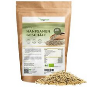 BIO HANFSAMEN 1,1kg / 1100g geschält - Premium Qualität aus Holland Vegan