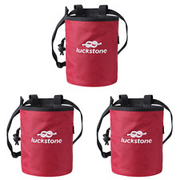 Waterproof Magnesium Powder Bag for Bouldering Weightlifting Gymnastics (Red)