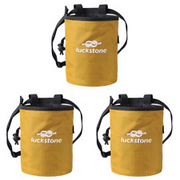 Waterproof Magnesium Powder Bag for Bouldering Weightlifting Gymnastics (Yellow)