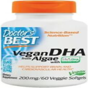 Doctor's Best, Veganes DHA von Life, 200 mg, 60 pflanzliche Weichkapseln