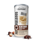 Layenberger Fit+Feelgood Slim Shake Powder, Mahlzeitersatz für 12 Portionen mit je 213 kcal (1x 396 g) - Schoko-Nuss