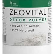 doc nature’s ZEOVITAL Detox Pulver 250g aus Zeolith Gestein - biogene Mineralstoffe - Silicium Kieselsäure - 100% Naturstoff - nur zur äußerlichen Anwendung - Badezusatz - Maske - Hautpflege
