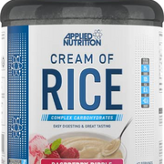 Applied Nutrition Cream of Rice - High Carbohydrate Cream of Rice Supplement, Source of Energy for Breakfast & Snacks, Easy to Digest, Low Sugar, Low Fat, Vegan, 2kg (Raspberry Ripple)