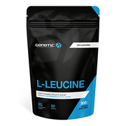 Genetic Supplements L Leucine Powder - Workout Powder, Muscle Building Supplement with BCAAs, Post Workout, Gym Supplement, 60 Servings, 300g