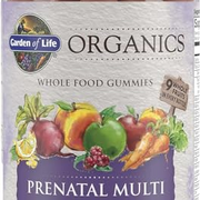 Organic Prenatal Gummies Multivitamin with Vitamin D3, B6, B12, C & Folate, 120 Vegan Organic Berry Gummies