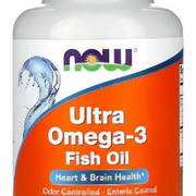 Ultra Omega-3- 500 EPA/250 DHA (90 softgels) - Now Foods