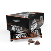 Layenberger 3K Protein Bar Crunchy - Fitness Riegel - viel Eiweiß, wenig Zucker - 15er Pack (15 x 45 g) - Dark Chocolate