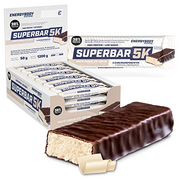 Energybody Superbar 5K Proteinriegel White Chocolate Cream 24x 50g / High Protein Riegel 38% Protein - 1,4g Zucker/Eiweißriegel zuckerarm für Low Carb Ernährung/Protein Bars