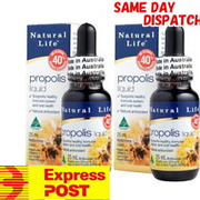 Natural Life Propolis Liquid Double Strength 40% 25ml Australian Made Immune