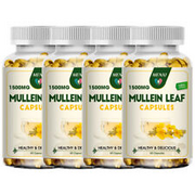 Mullein Leaf Capsules Herbal Supplement For Lung Cleansing Detox 60/120/240Pills