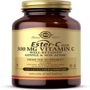 Ester-C plus 500 Mg Vitamin C (Ascorbate Complex), 100 Vegetable Capsules - Gent