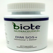 DIM SGS+ Biote Nutraceutical - 60 Capsules - EXP 4/2027 Hormone + Detox