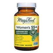 MEGA FOOD WOMENS 55+ADVANCED MULTIVITAMIN. 120 CT. SERVING SIZE 2 TABLETS