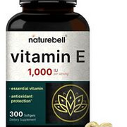 NatureBell Vitamin E Oil Softgels 1000 IU Per Serving 300 Pills | Essential A...