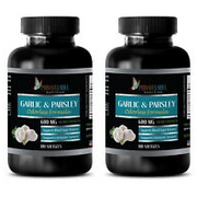 body detox cleanse - GARLIC & PARSLEY COMPLEX - odorless garlic extract - 2 Bott
