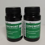 TWO Herboxa Lungwort Lung Support Dietary Supplement Exp 01/2025 60 Caps Each