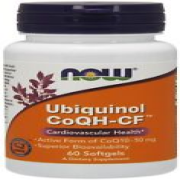 NOW Foods Ubiquinol CoQH-CF Active Form CoQ10 Cardiovascular Health 60 Softgels