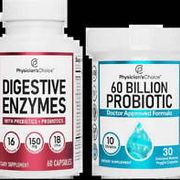 Digestive Enzymes 60Ct + 60B Probiotic 30Ct | Value Digestive Bundle by Physicia