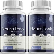 2- Pack - NeuroTonix Brain Booster, Focus, Memory, Clarity, Nootropic Supplement