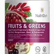 NutriDyn Fruits & Greens Berry Flavor 304.8 Grams