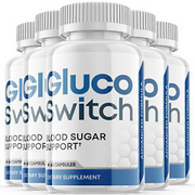 Gluco Switch Pills - GlucoSwitch Pills For Blood Sugar Support OFFICIAL - 5 Pack
