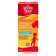 2X Seven Seas Multivitamin Syrup With Cod Liver Oil 100ml Orange Flavor For Kids