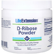 Life Extension D-Ribose Powder 150g Support Energy Levels, Heart & Muscle Health