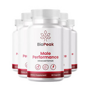 5-Pack BioPeak Male Performance, Bio Peak Male Supplement - 300 Capsules