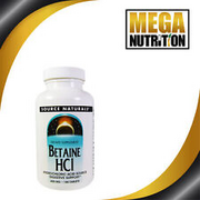 Source Naturals Betaine HCL 650mg 180 Tablets Supports Digestive Health