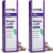 Natrol Advanced Sleep Melatonin + 5HTP, Dietary 60 Count (Pack of 2)