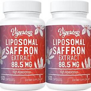 Liposomal Saffron Supplements - 100% Pure 60 Count (Pack of 2)